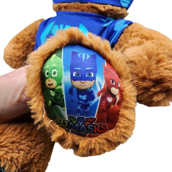 Build-A-Bear Catboy PJ Masks Plush Toy With Blue Costume & Character Details - Picture 3 of 4